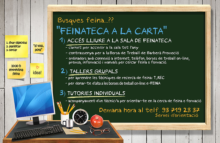 Cartell Feinateca - Fundació Barberà Promoció